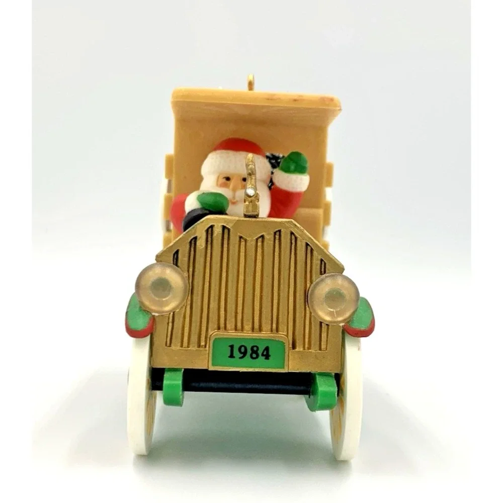 VGT 1984 'S.‎ Claus Free Delivery' Santa Hallmark Ornament Trees Truck No Box